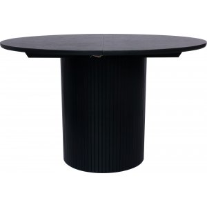 Nova Esstisch ausziehbar 115-160 cm - Schwarz gebeizte Eiche Nova Esstisch ausziehbar 115-160 cm - Schwarz gebeizte Eiche