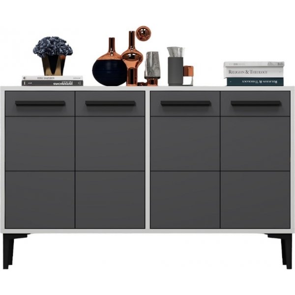 Stria Sideboard - Weiß/Anthrazit Stria Sideboard - Weiß/Anthrazit