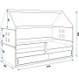 Domi Juniorbett mit Stauraum 80 x 160 cm - Beliebige Farbe