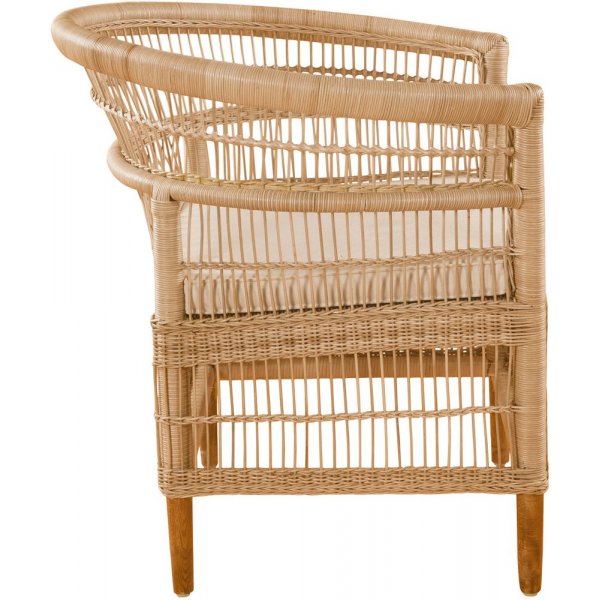 Tranum Sessel aus Rattan - Natur + Fleckentferner fr Mbel