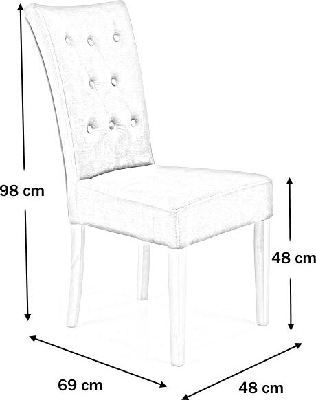 Vermont Esszimmerstuhl - Braun/Eiche Vermont Esszimmerstuhl - Braun/Eiche