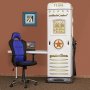 Schreibtisch mit Garderobe und eingebauter Tankstelle - Jede Farbe!