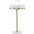 Wells Tischlampe - Wei/Gold - 50 cm