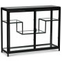 Schrank Winchester - Schwarzes Metall / Glas