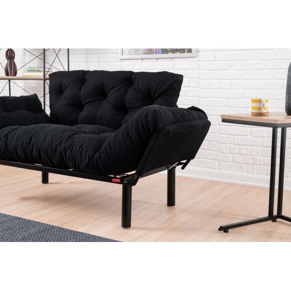 Nitta 2-Sitzer Schlafsofa - Schwarz Nitta 2-Sitzer Schlafsofa - Schwarz