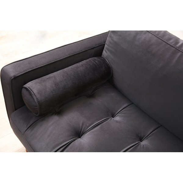 Rome 3-Sitzer-Sofa - Schwarz Rome 3-Sitzer-Sofa - Schwarz