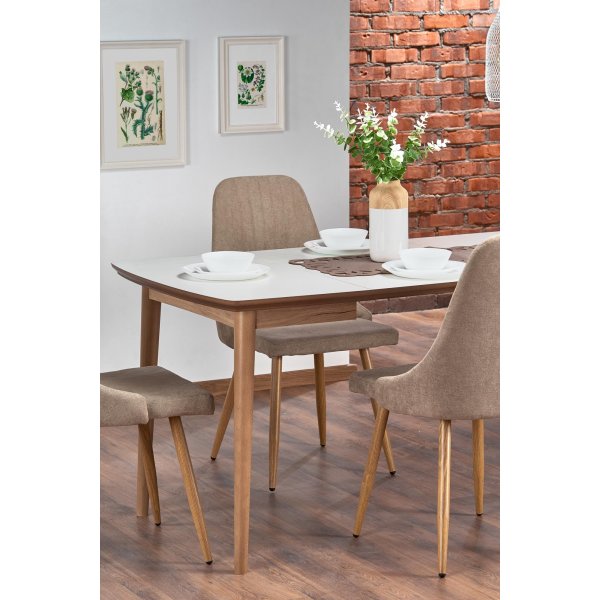 Shinra Esstisch 90-190 cm - Weiß Shinra Esstisch 90-190 cm - Weiß