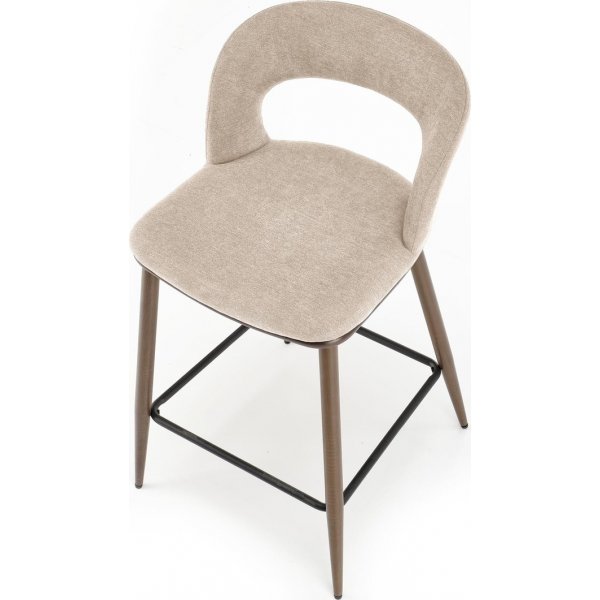 Barhocker beige/walnuss Sitzhhe 65 cm - Pelican