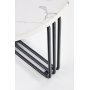 Tisvilde Couchtisch Ø55 cm - Weißer Marmor/Schwarz