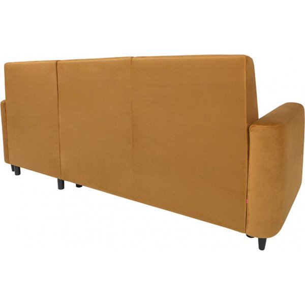 Schlafsofa mit Lattenrost - Gelb