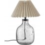 Groove Tischlampe - Klares Glas/Natur