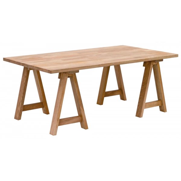 Ziro Couchtisch aus gelter Eiche 90x90 cm