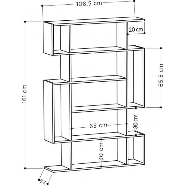 B�cherregal Mito - Wei�