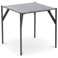 Accent Couchtisch 50 - Grauer Marmor / Schwarz Accent Couchtisch 50 - Grauer Marmor / Schwarz