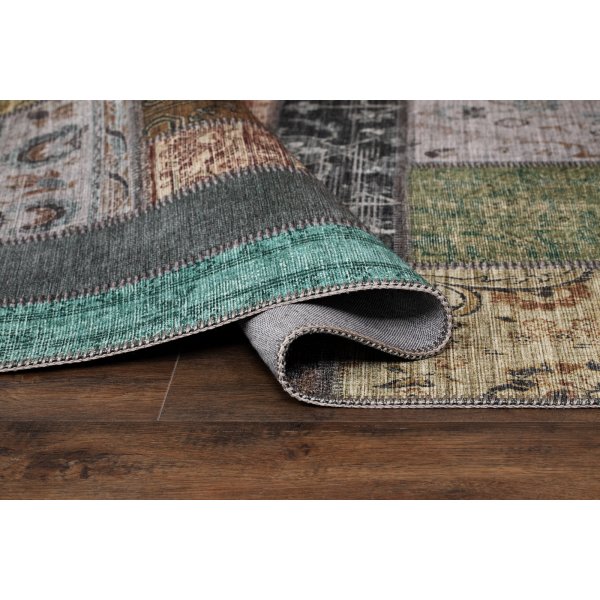 Patchwork-Patchwork-Teppich Mehrfarbig