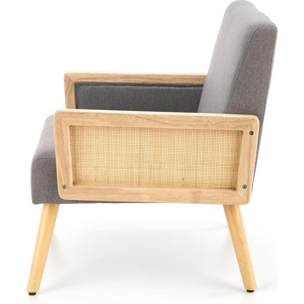 Sessel Fire - Grau & Holz Sessel Fire - Grau & Holz