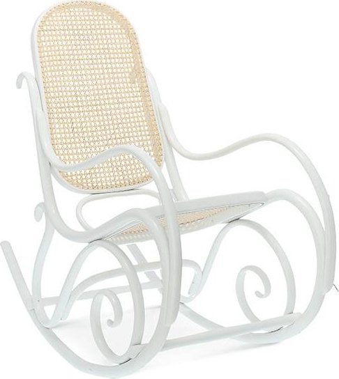 Schaukelstuhl Nr. 21 mit Rattanpolsterung - Beliebige Farbe des Gestells