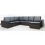 Solna XL U-Sofa aus gebundenem Leder - Rechts + Fleckentferner fr Mbel