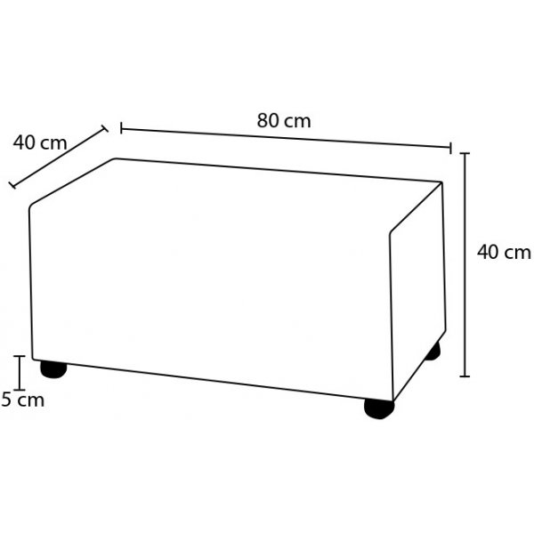 Genma Pouf - Anthrazit Genma Pouf - Anthrazit