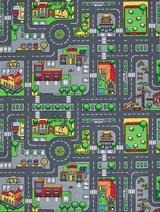 Kindermatte Verkehrsmatte - Getuftet