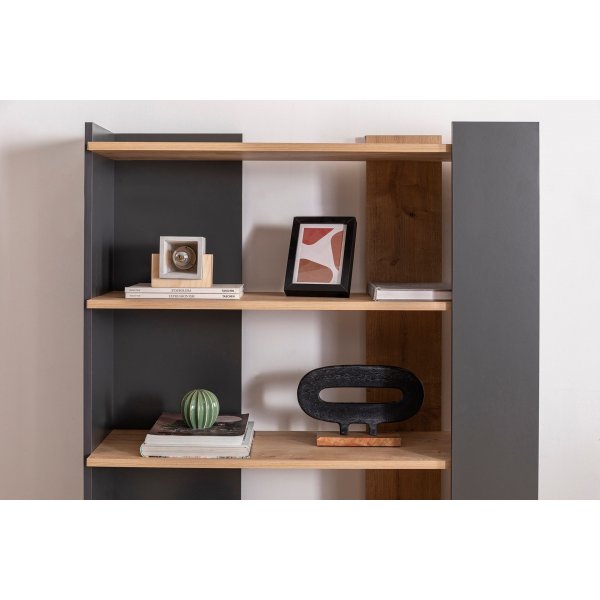 Viper Bücherregal - Saphireiche/Anthrazit Viper Bücherregal - Saphireiche/Anthrazit