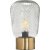 Tischlampe Juliette - Klarglas/Messing - 21 cm