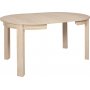 Bernardin runder Esstisch ausziehbar 95-195 x 95 cm - Eiche wei getncht