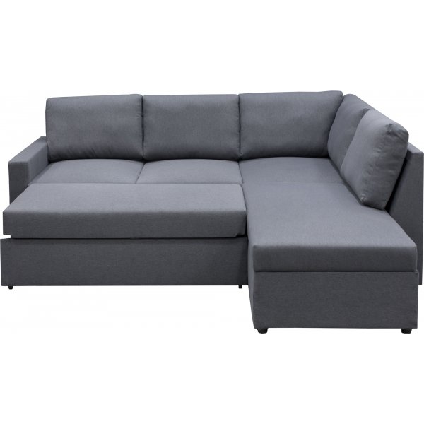 Schlafsofa Dream mit Stauraum (Ecksofa) rechts - Dark Grey