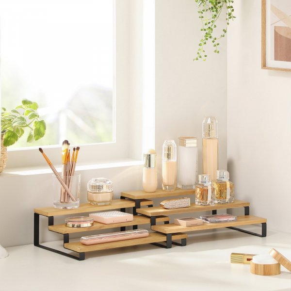 Biharat Gewrzregal, 2 Stck - Bambus/schwarz