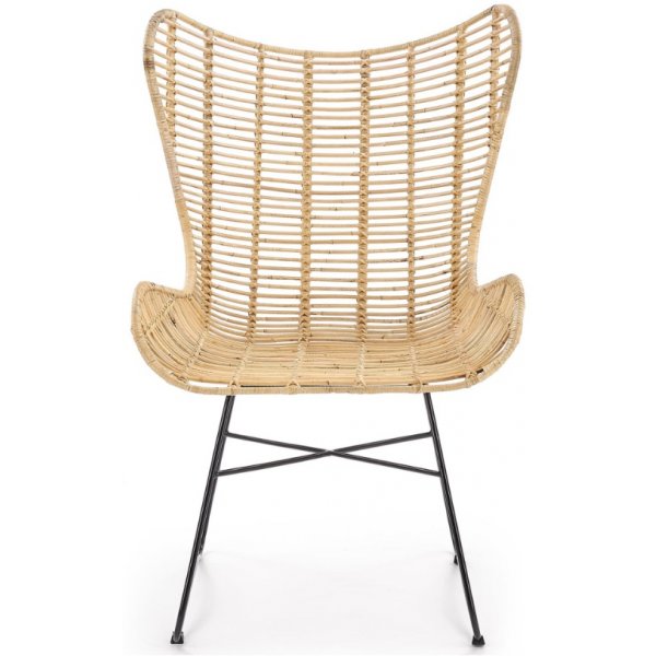 Maryann Sessel - Rattan/schwarz + Fleckentferner fr Mbel