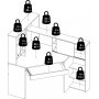 Function Plus Schreibtisch 138,4 x 101,6 x 141,1 cm - Wei/Eiche