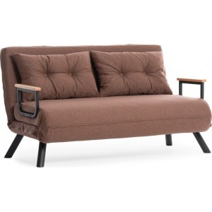 Sando 2-Sitzer-Schlafsofa - Hellbraun