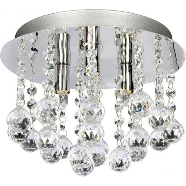 Aries Deckenlampe 3 - Chrom/Kristall