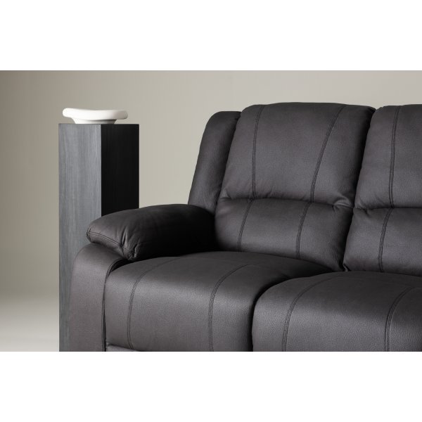 Singapore 3-Sitzer-Liegesofa - Schwarz