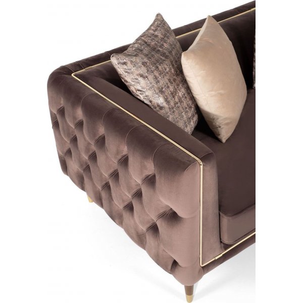 Olympus 2-Sitzer-Sofa - Braun Olympus 2-Sitzer-Sofa - Braun