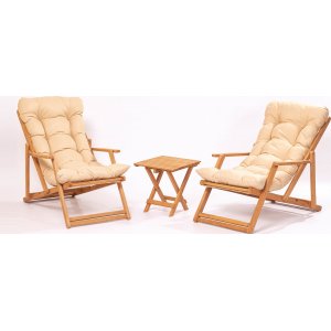 Playa Lounge-Set XL - Braun/Creme