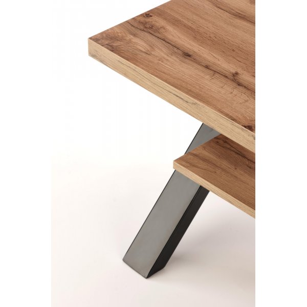 Kasady Couchtisch 65 cm - Wotan Eiche/schwarz