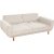 Berjer 3-Sitzer-Schlafsofa - Creme/Eiche