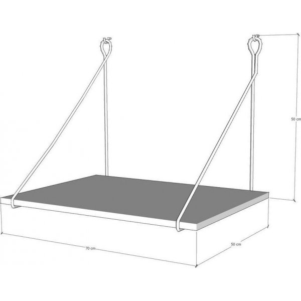 Tura Schreibtischregal - Nussbaum/schwarz