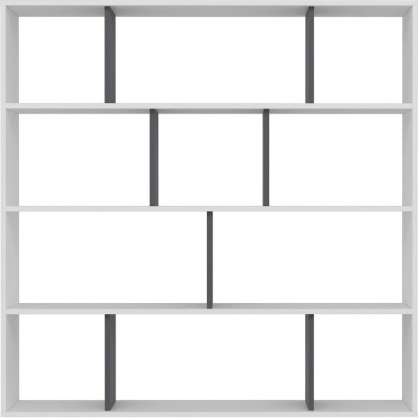 Hodbi Bücherregal - Weiß/Anthrazit Hodbi Bücherregal - Weiß/Anthrazit