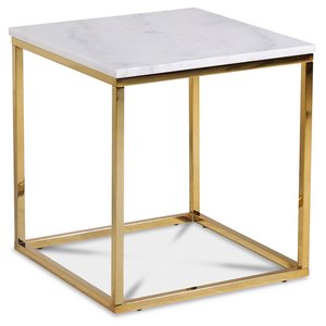 Accent Couchtisch 50 - Weißer Marmor / Glänzendes Messing Accent Couchtisch 50 - Weißer Marmor / Glänzendes Messing
