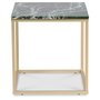 Accent Couchtisch 50 - Grner Marmor / Mattes Messing