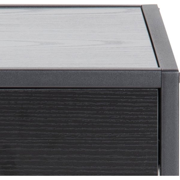 Seaford Nachttisch mit Schublade - Schwarz