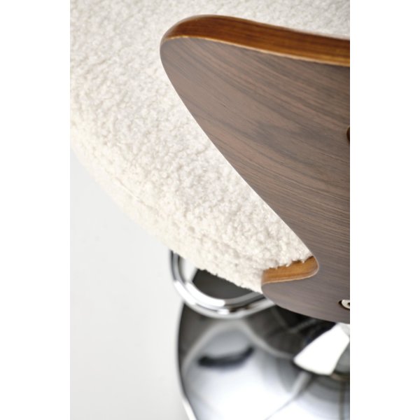 Pelican Barhocker 109 - Creme/Walnuss Pelican Barhocker 109 - Creme/Walnuss