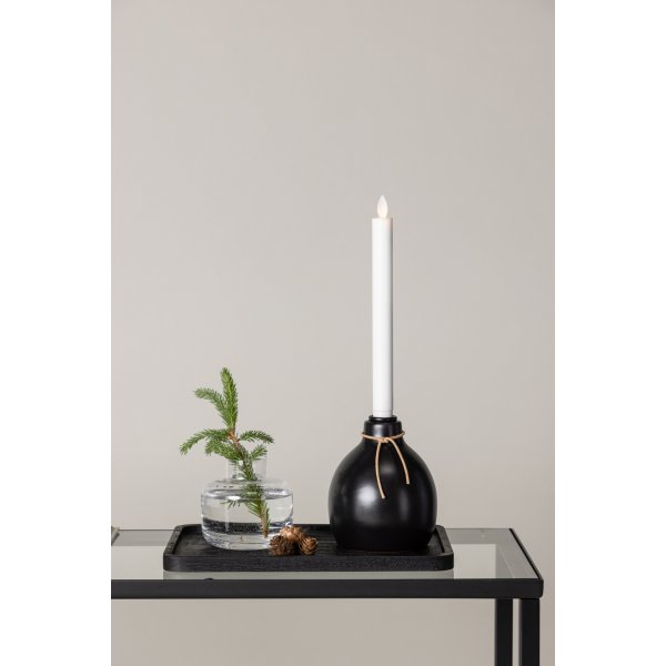 Ulricehamn LED-Kerzenständer 32 x 12 cm - Schwarz/Weiß Ulricehamn LED-Kerzenständer 32 x 12 cm - Schwarz/Weiß