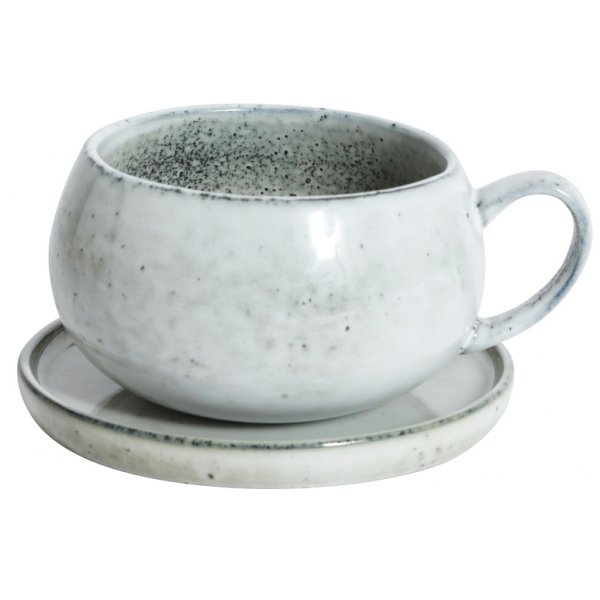 Dreja Teebecher mit Untertasse - Offwhite