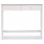 Flash-Konsolentisch 100 x 31 cm - Wei / Messing