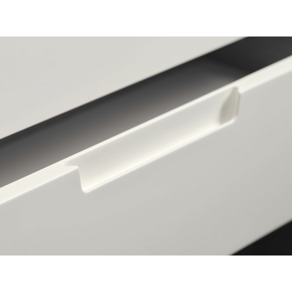 Odessa Bcherregal aus gelter Eiche mit Schubladen