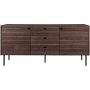Kyoto-Sideboard - Räuchereiche/Schwarz