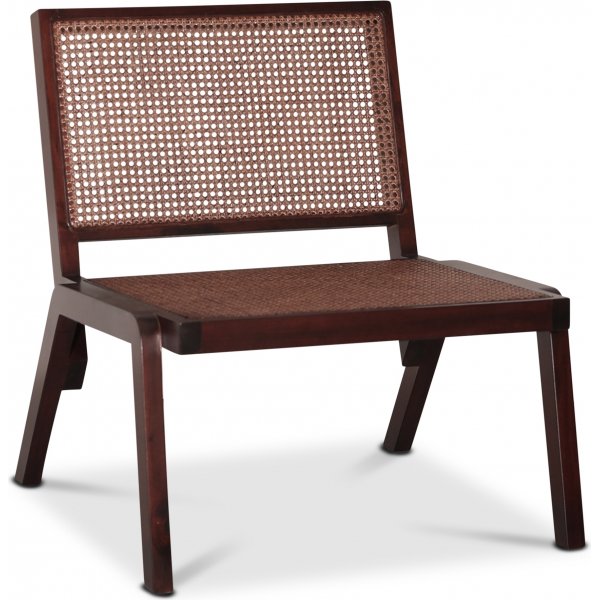 Rizz Loungesessel - Mahagoni / Rattan + Mbelfe